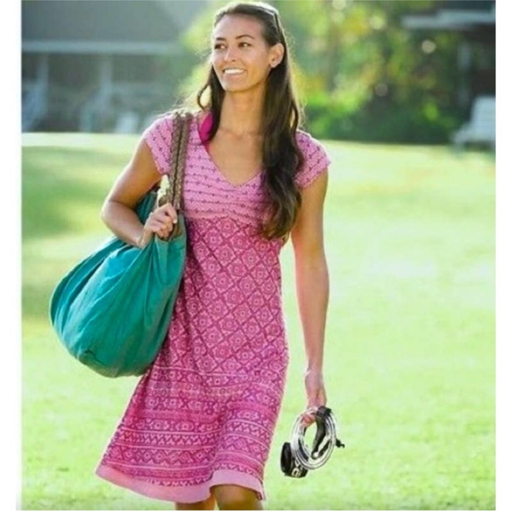 Athleta Dhara Bali Burnout Dress in Purple Lilac Sz M
